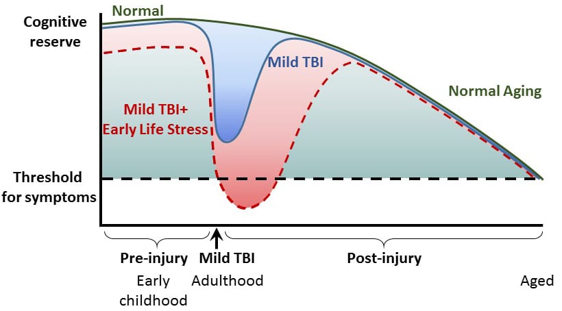 Interaction of Stress and Concussion