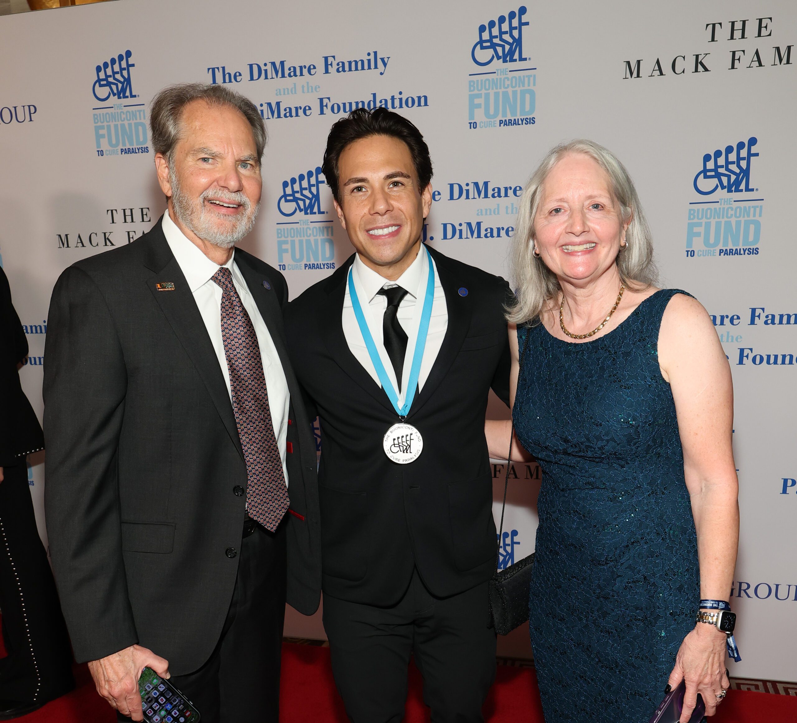 Dr. Dalton Dietrich, Apolo Ohno and Dr. Helen Bramlett