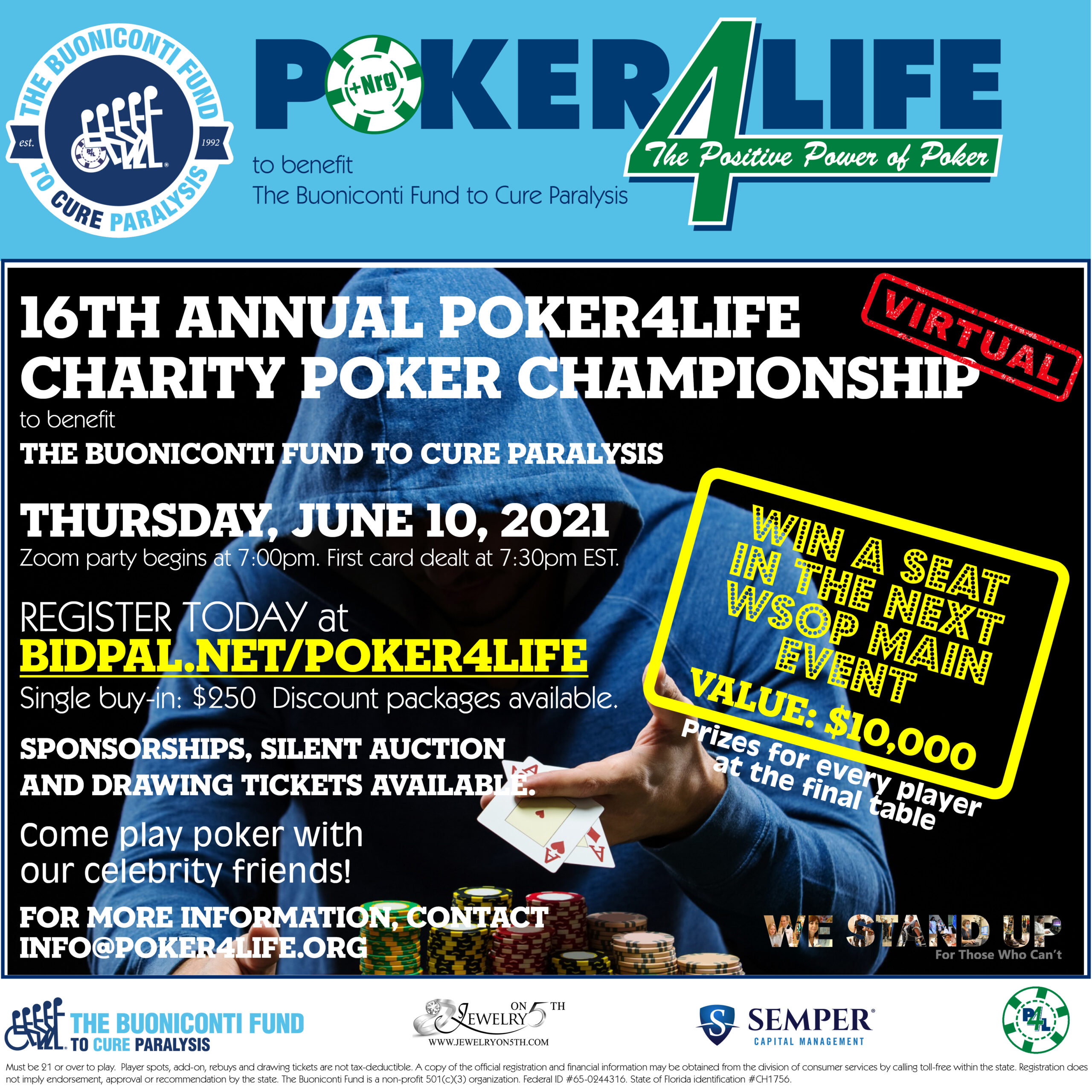 16th Annual Poker4Life Charity Poker Championship