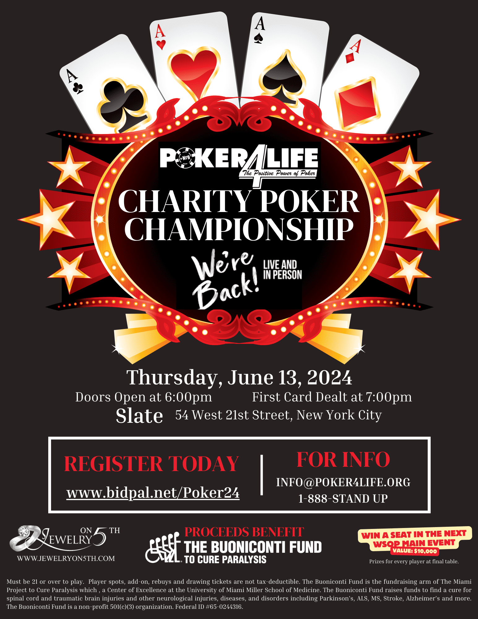 19th Annual Poker4Life Charity Poker Championship