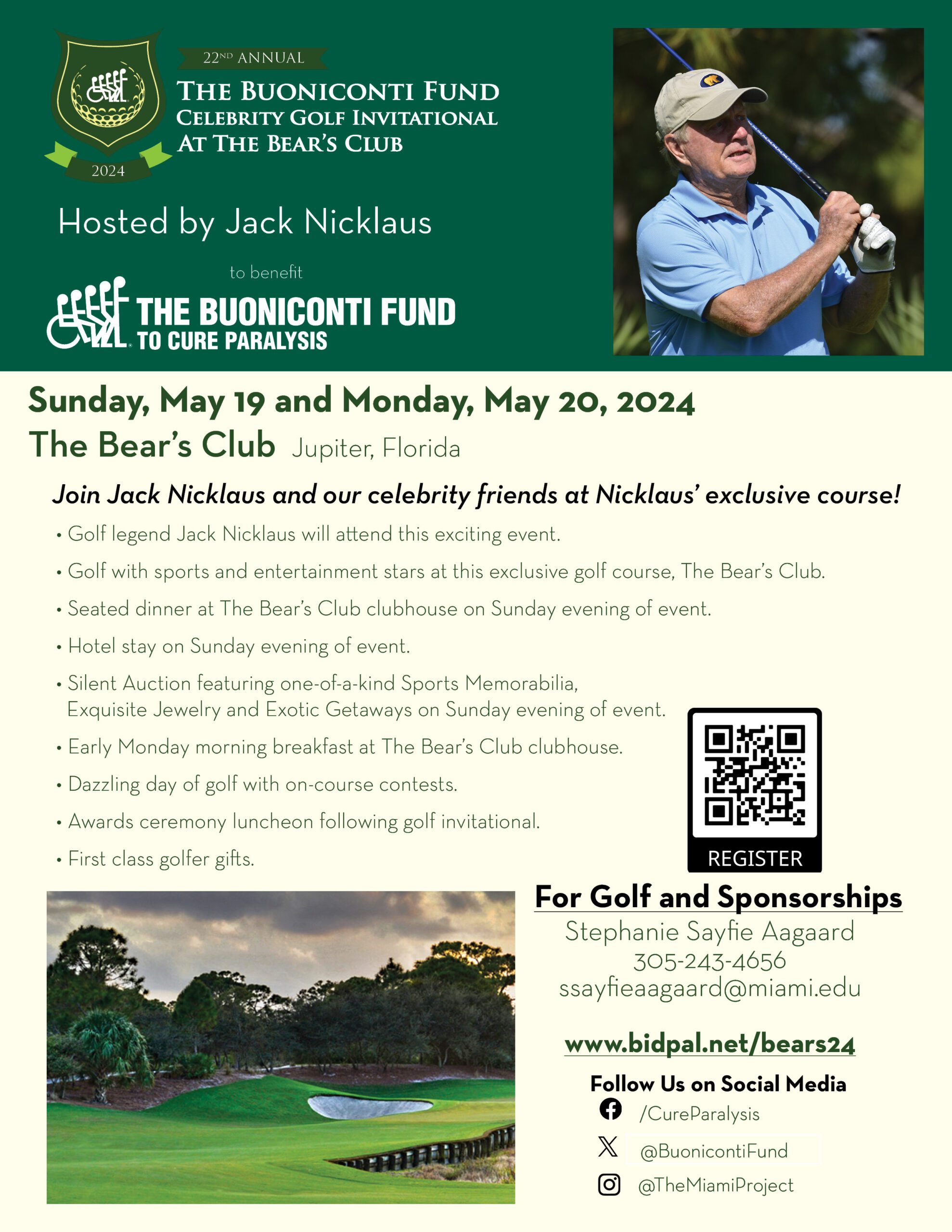 22nd Annual Celebrity Golf Invitational at The Bear's Club