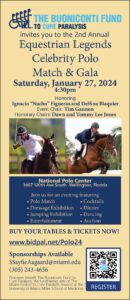 2nd Annual Equestrian Legends Celebrity Polo Match & Gala