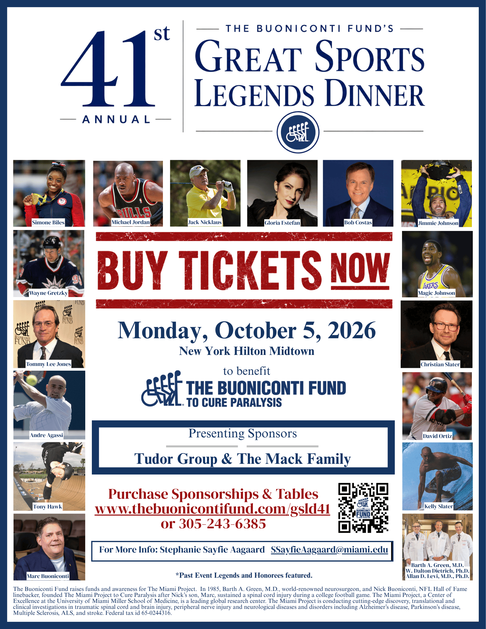 41st Annual Great Sports Legends Dinner