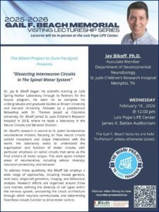Dissecting Interneuron Circuits jin the Spinal Motor System: Jay Bikoff, Ph.D.