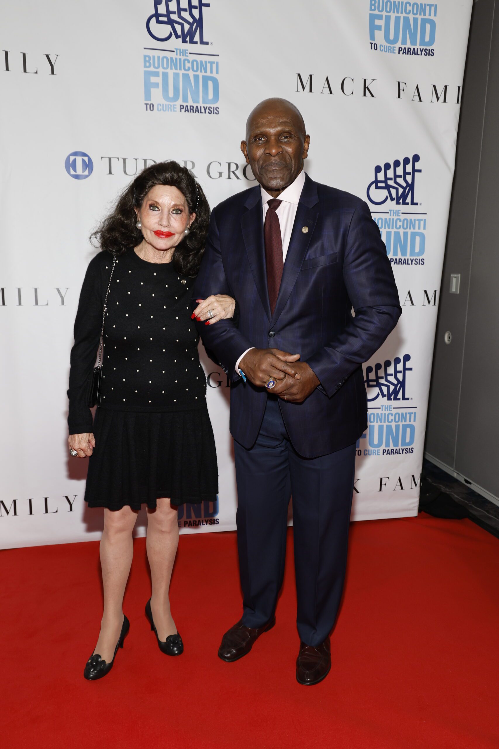 Christine E. Lynn and Harry Carson (Photo by Mike Coppola/Getty Images for The Buoniconti Fund to Cure Paralysis)