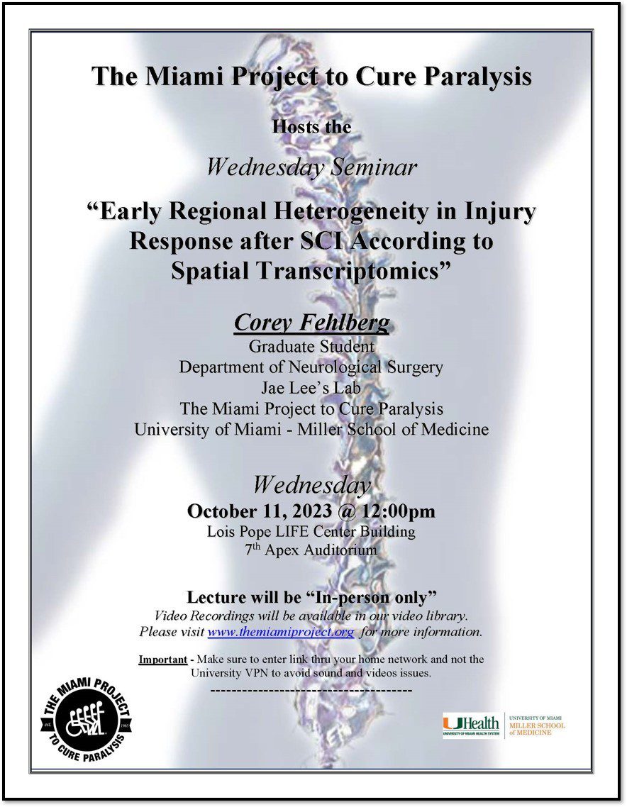 Early Regional Heterogeneity in Injury Response afer SCI According to Spatial Transcriptomics