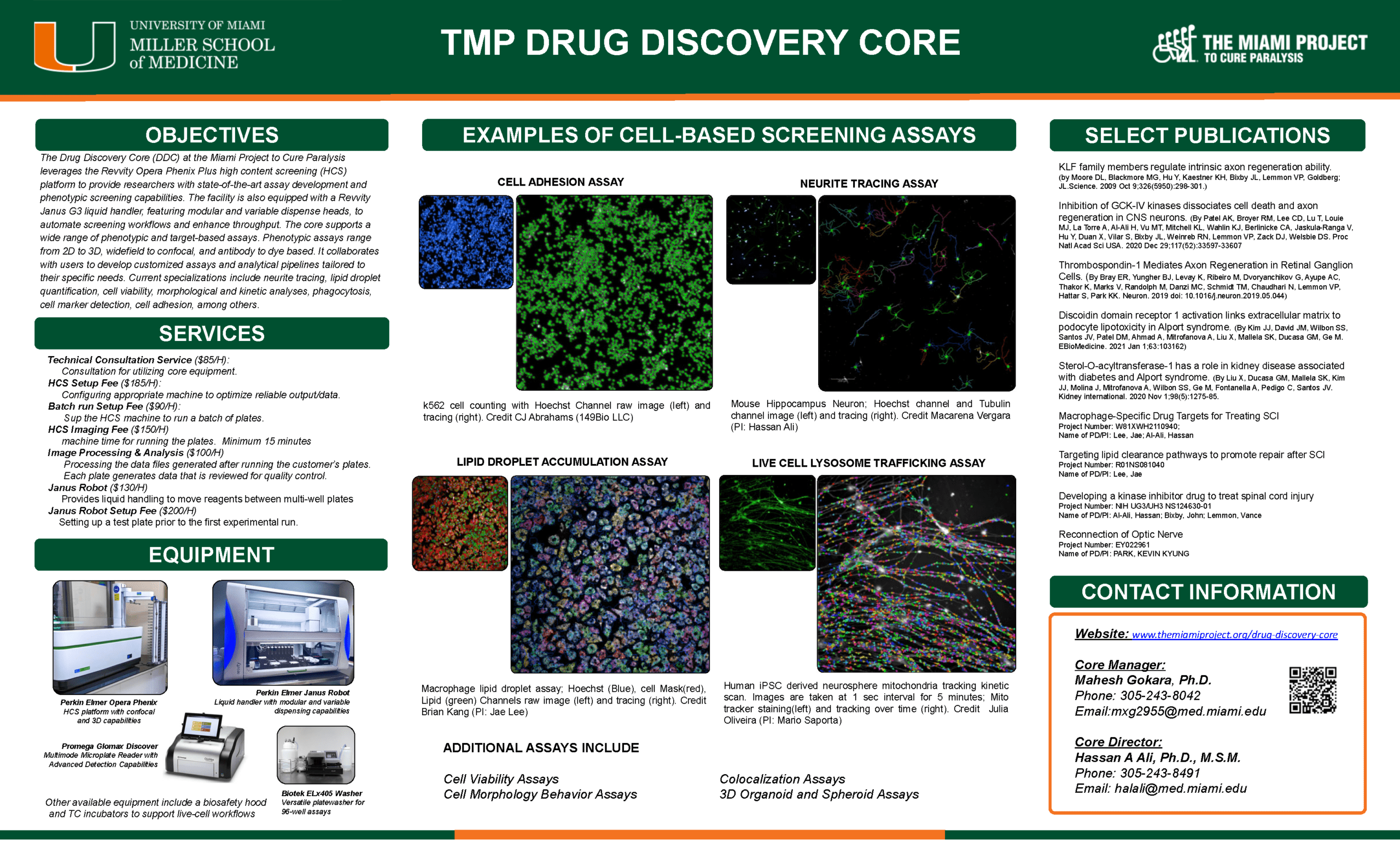 Drug Discovery Core Shared Resources