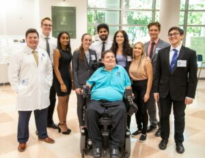 2022 Steinbrenner Students with Marc Buoniconti