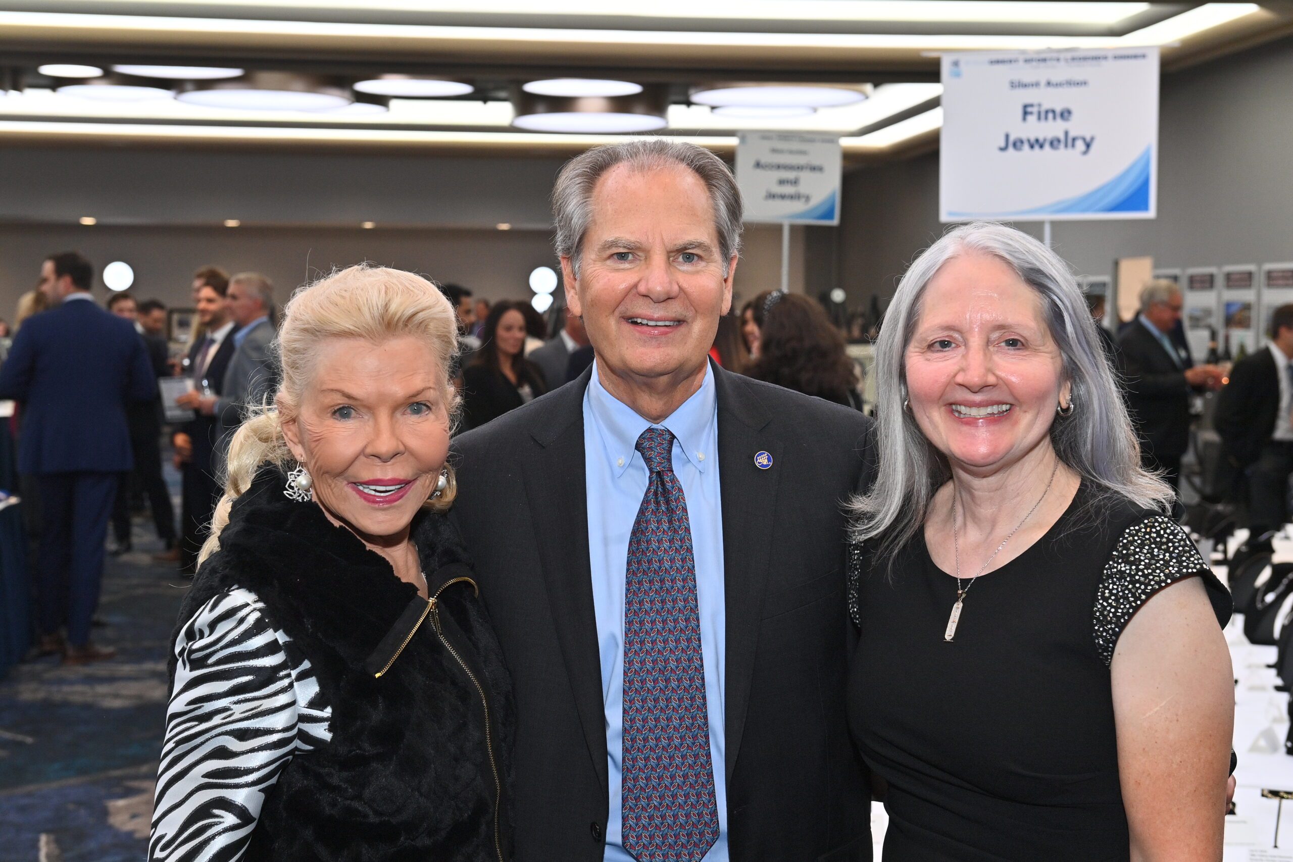 Lois Pope, Dr. Dalton Dietrich and Dr. Helen Bramlett