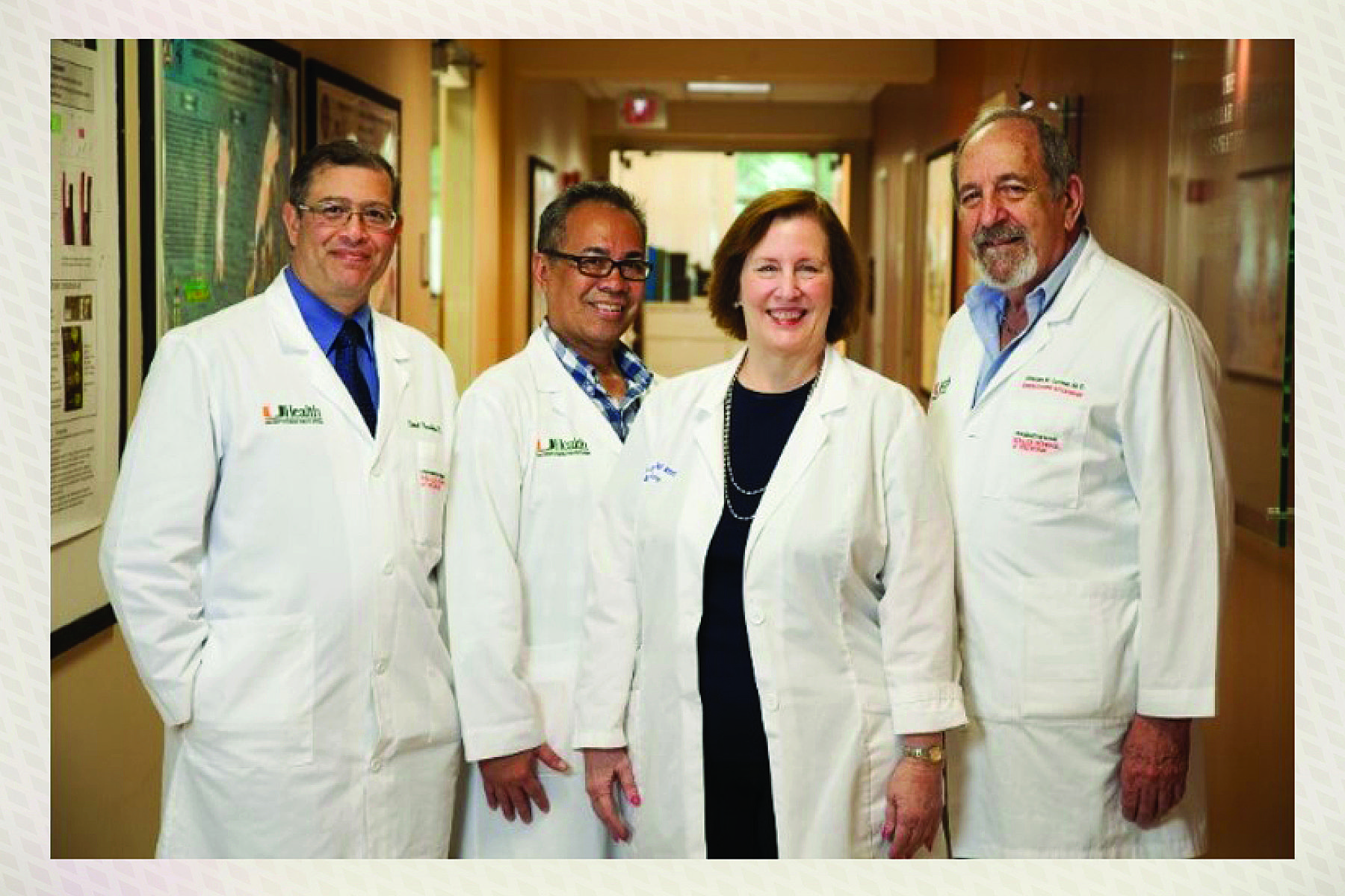 Dr. Emad Ibrahim, Teodoro “Sonny” Aballa,, with Drs. Nancy Brackett and Charles Lynne