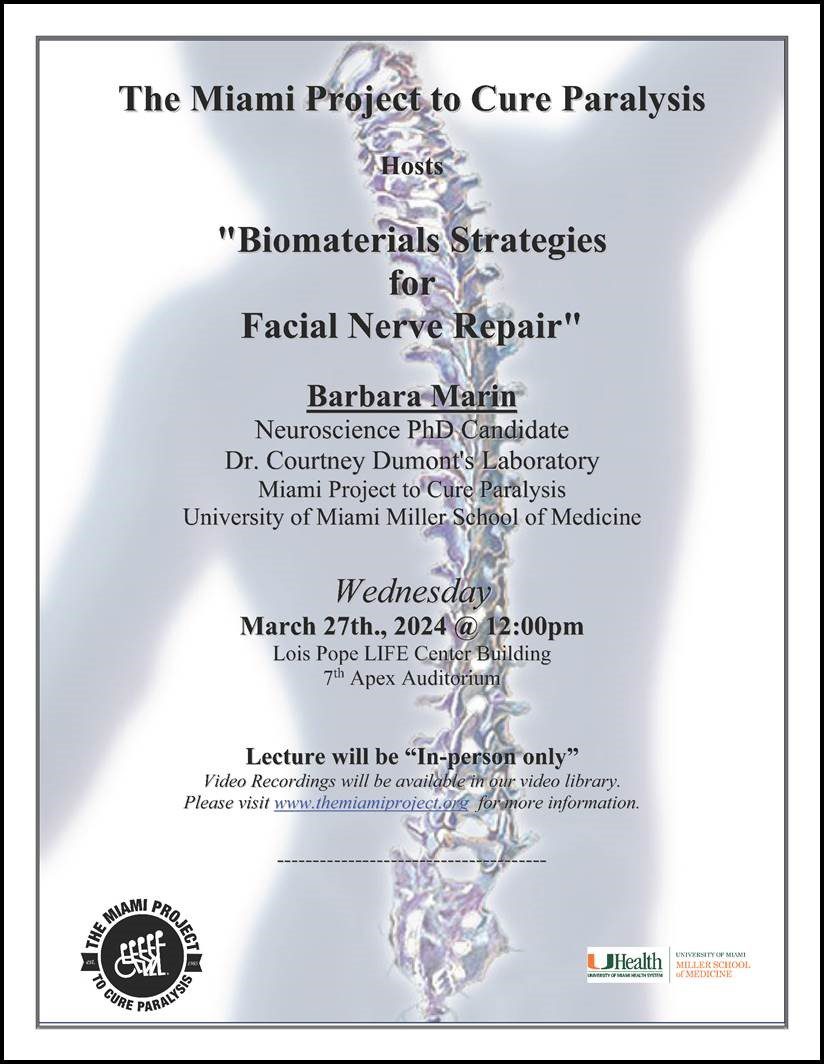 Biomaterials Strategies for Facial Nerve Repair: Barbara Marin