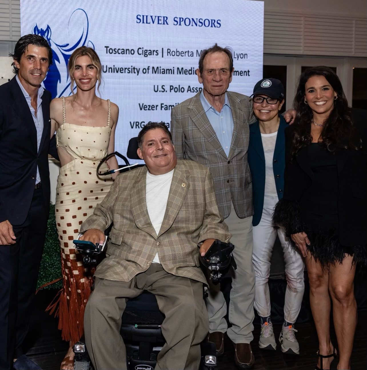 Nacho Figueras, Delfina Blaquier, Marc Buoniconti, Tommy Lee Jones, Dawn Jones, Stephanie Sayfie Aagaard