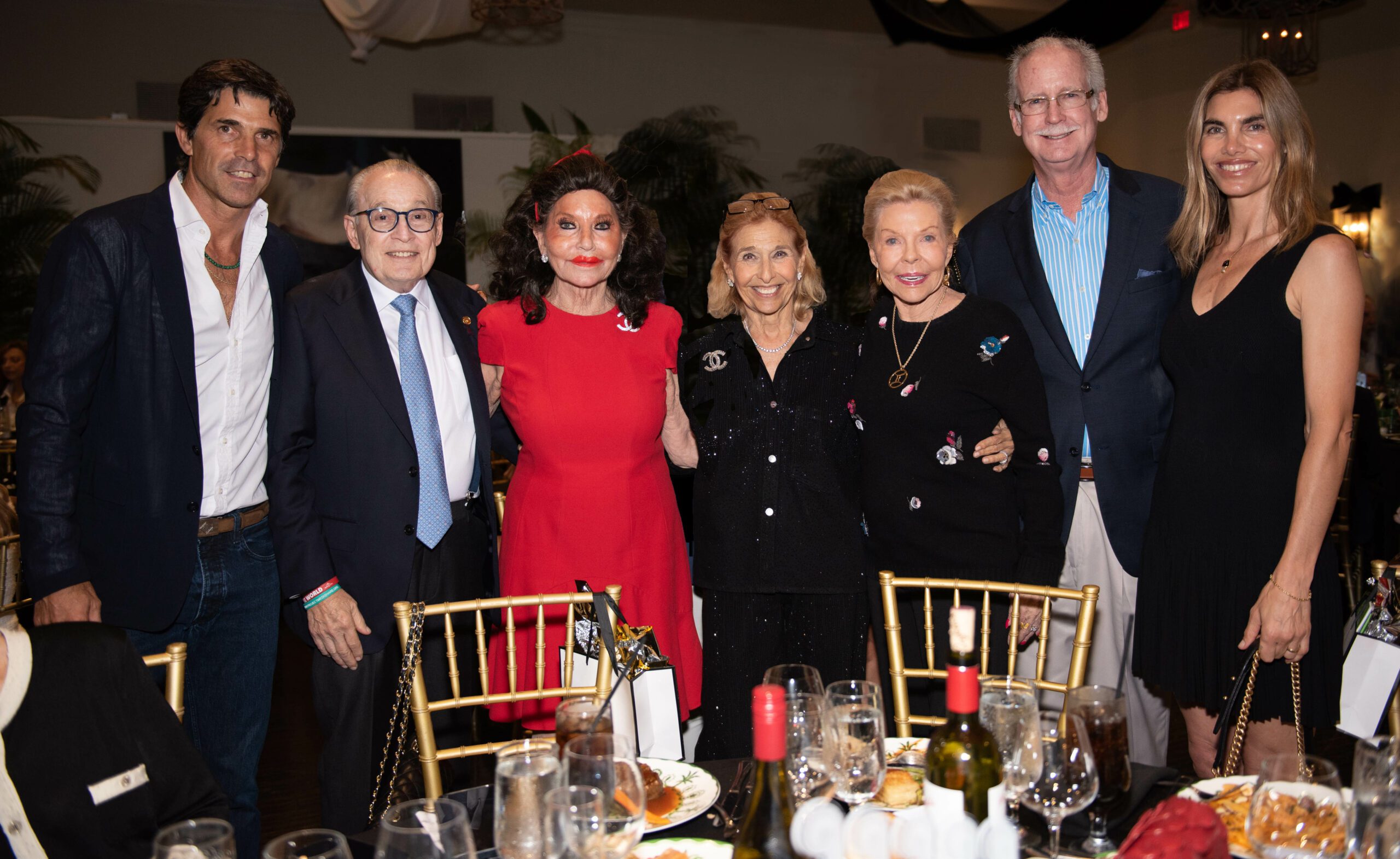 Nacho Figueras, Dr. Barth A. Green, Christine Lynn, Suzie Sayfie, Lois Pope, Bill Porter and Delphina Blaquier