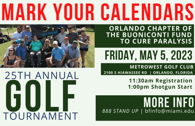 25th Annual Orlando Chapter Golf Tournament Happy Hour The Miami Project
