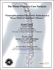 Neutrophil-mediated Blood Flow Reduction in a Mouse Model of Alzheimer's Disease