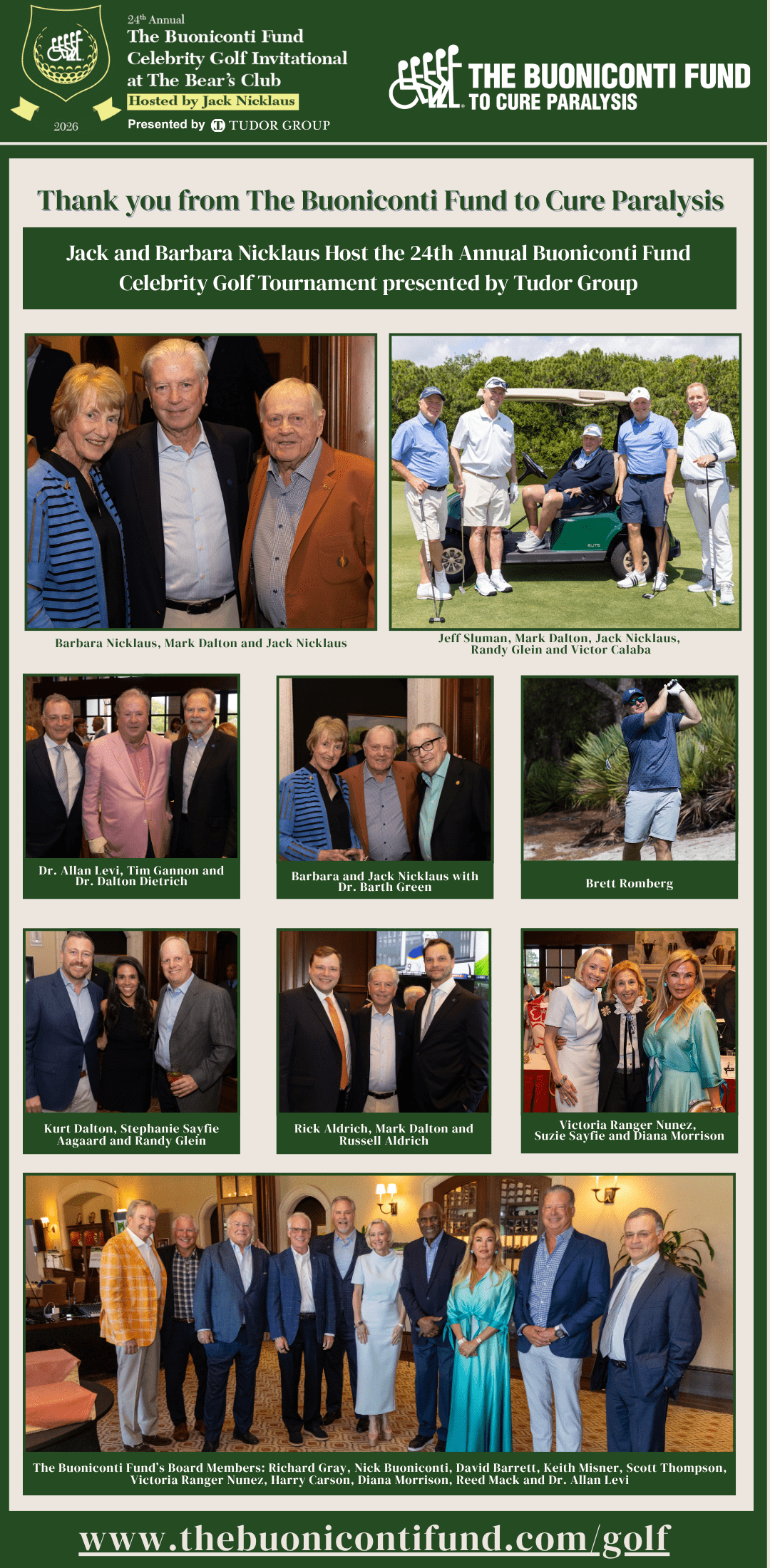 Thank You from The Buoniconti Fund