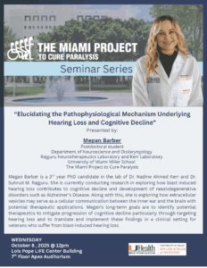 The Miami Project Wednesday Seminar Series_Megan Barber