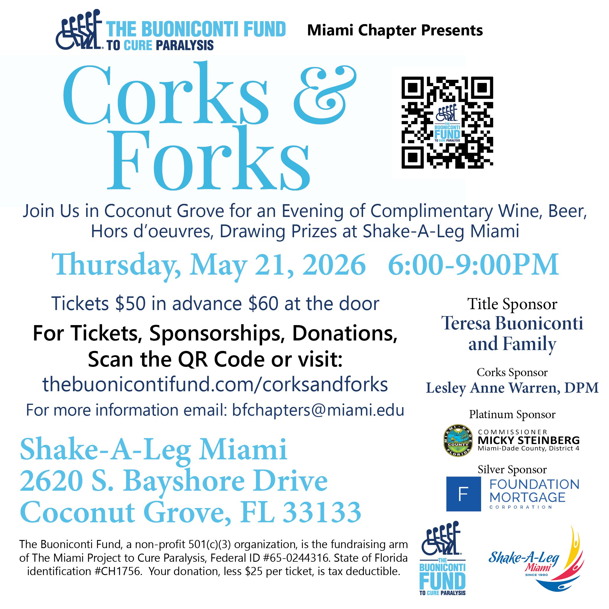 2026 Miami Chapter Corks & Forks